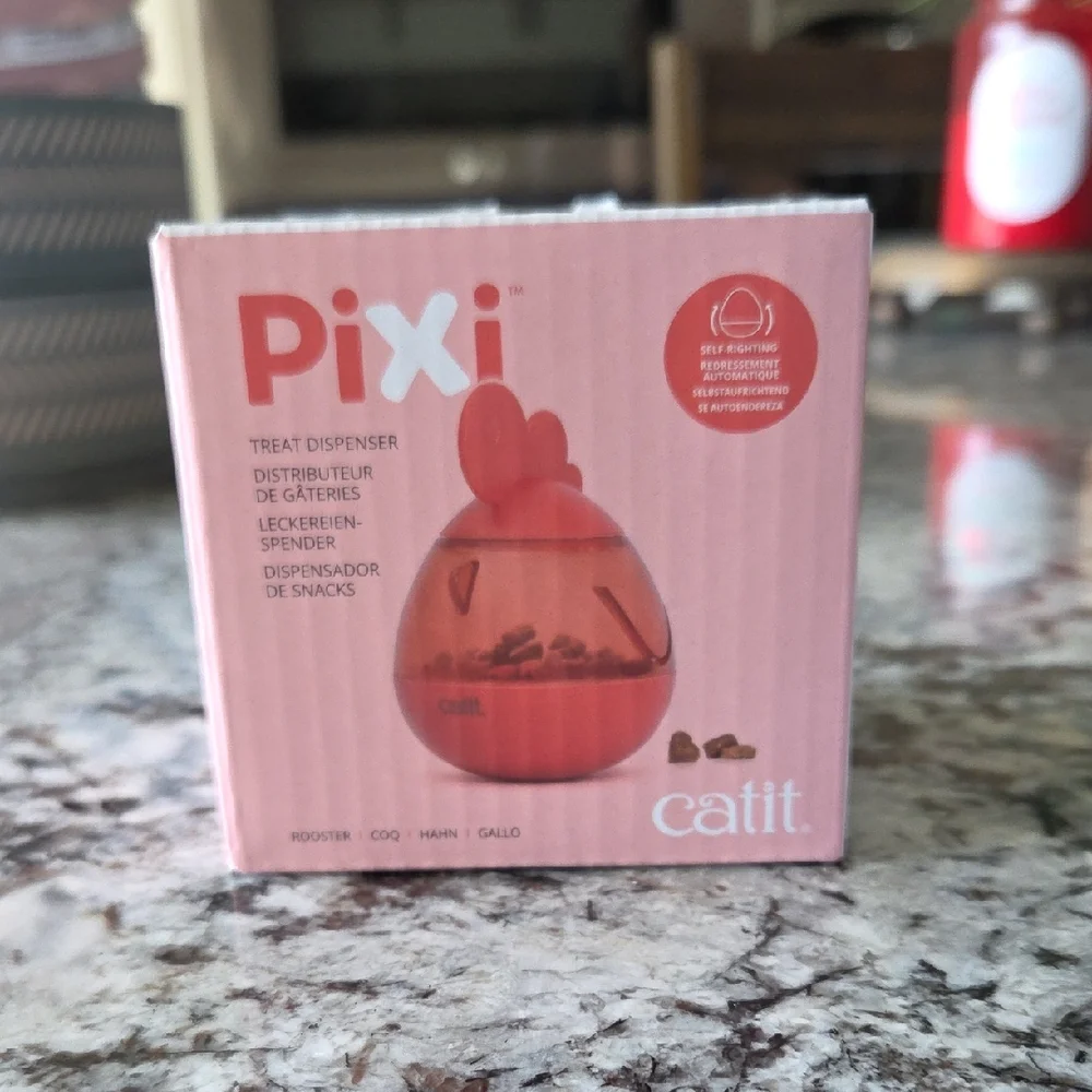 Catit Pixi Red Cat Treat Dispenser